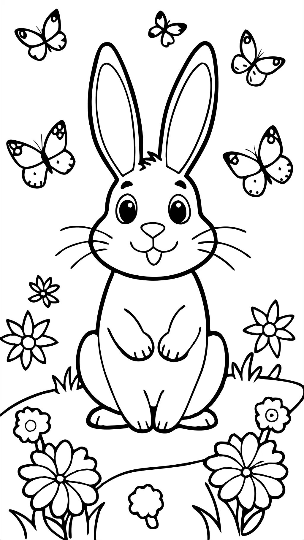 free bunny coloring pages